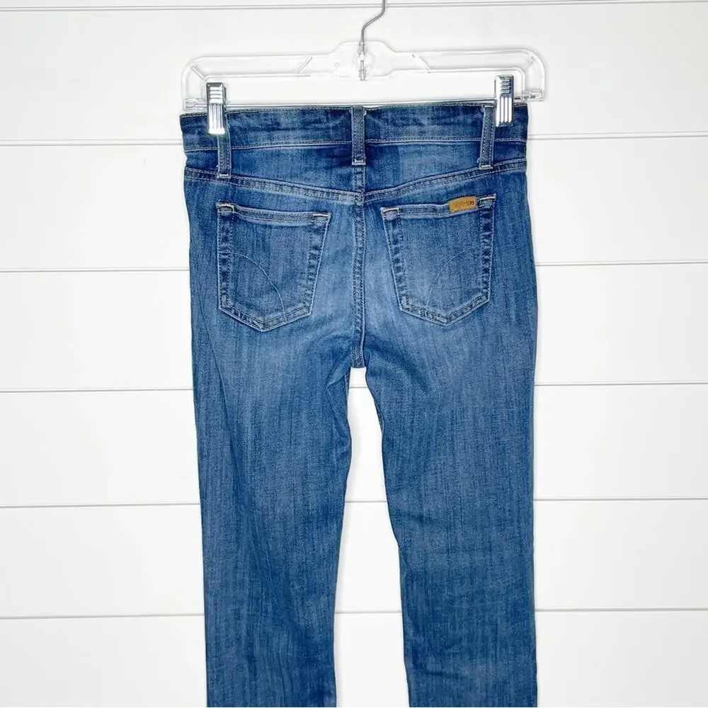 Joe's Jeans COOL OFF Rolled Skinny Crop Jeans Lyndi Wash Size 25 - Picture 8 of 10